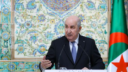 El presidente argelino, Abdelmayid Tebún, el 3 de marzo en Argel.