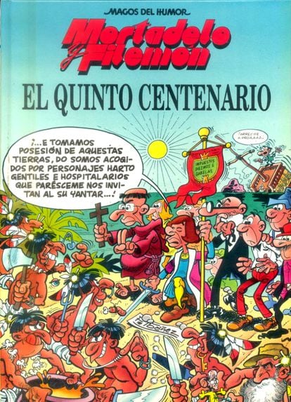 El 1991 i 1992, Mortadel·lo i Filemó van celebrar el cinquè centenari del descobriment d'Amèrica. Per a l'ocasió, no obstant això, van ser el ministre Alfonso Guerra i el president Felipe González (de qui Ibáñez diu que és un dels seus fans) els que es van convertir en Cristòfor Colom.