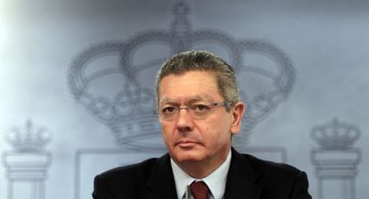 El ministro de Justicia, Alberto Ruiz-Gallardón, en una imagen de archivo.