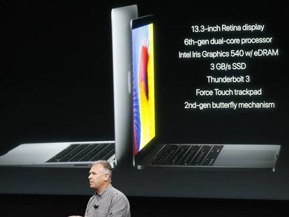 Presentación en Cupertino del MacBook Pro.