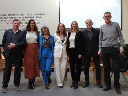 Daniel Truran (Ethical Business Building the Future), Isabelle Le Galo (Fundación Daniel y Nina Carasso), Claudina Caramuti (CANVAS), Isabel López (CANVAS), Rosario Sierra (Linkedin), Antonio González (IH Madrid) y Eduardo Madina (Harmon).