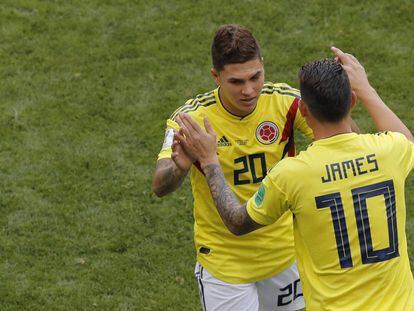James sustituye a Quintero en el encuentro que disputó Colombia contra Japón.