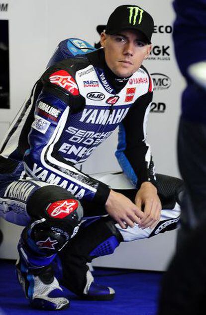 Ben Spies, de Yamaha, en el circuito de Jerez