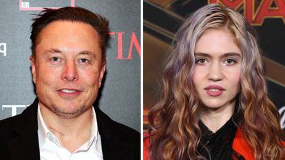 Elon Musk y la cantante Grimes.