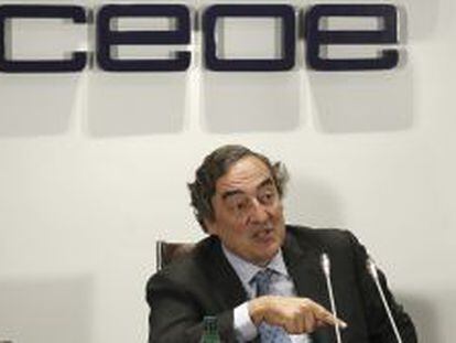 Presidente de la CEOE, Juan Rosell.
