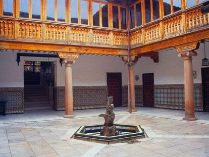 Interior del palacio de Melgarejo, en Villanueva de los Infantes (Ciudad Real).