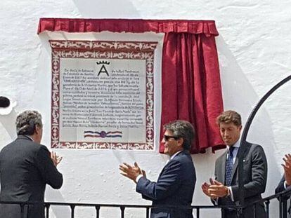 El azulejo dedicado a &lsquo;Cobradiezmos&rsquo; en La Maestranza. 