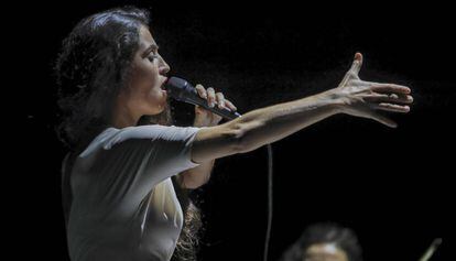 Sílvia Pérez Cruz, durante un concierto en el Liceo en 2019.