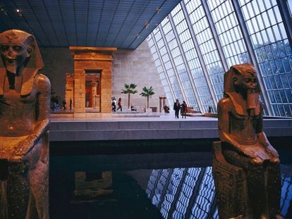 La galería principal de arte egipcio del Museo Metropolitano de Arte (Met) de Nueva York.