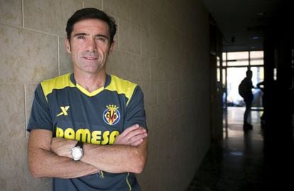 Marcelino, antes de la entrevista de la semana pasada.