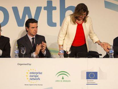 Juan Ignacio Zoido, Jos&eacute; Manuel Soria, Susana D&iacute;az y Antonio Tajani. 