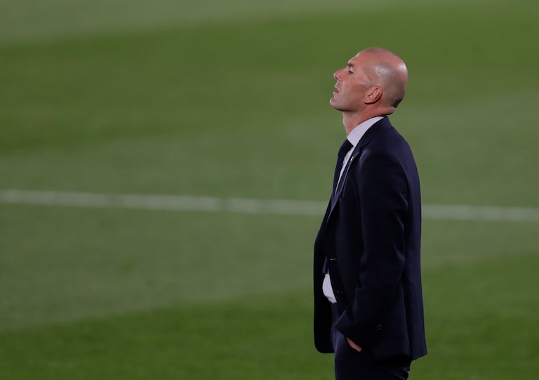 Zidane, durante el Real Madrid-Valladolid.