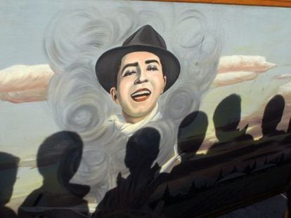 Una imagen de Carlos Gardel.