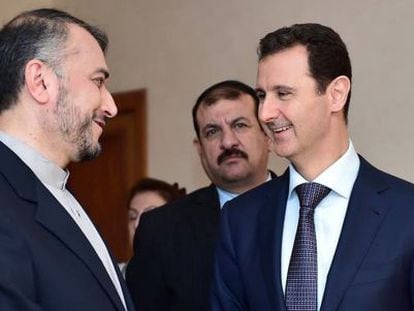 Bachar El Asad con el viceministro iran&iacute; de Exteriores el pasado jueves