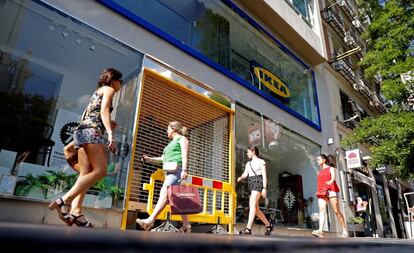 Tienda de Ikea de reciente apertura en la calle de Goya, en Madrid.