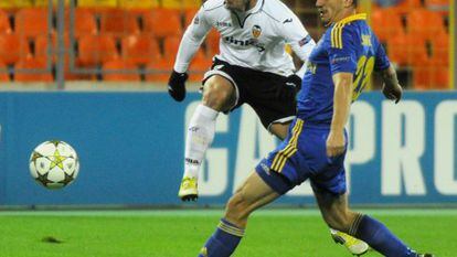 Roberto Soldado marca el segundo gol.