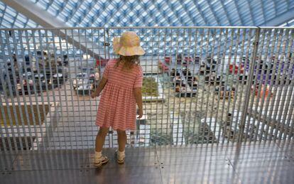 Los vidrios sujetos a una trama en diamante de la biblioteca de Seattle, proyectada por el holandés Rem Koolhaas.