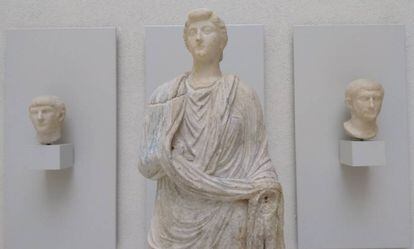La escultura de Livia Drusila, busto y cuerpo unidos 2.000 a&ntilde;os despu&eacute;s, en el Museo de C&aacute;diz.