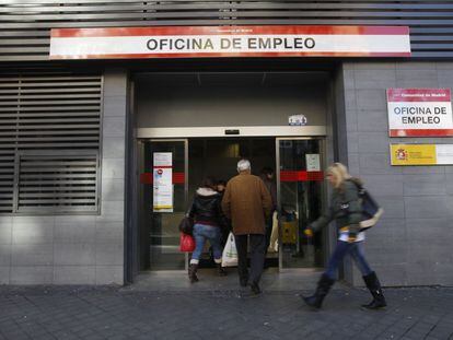 Una oficina de empleo en Madrid
