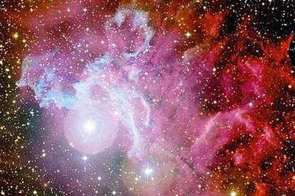 Una de las galaxias tomada por el telescopio Hubble.