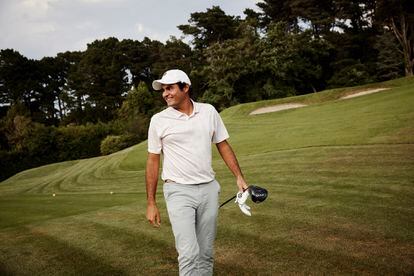 El golfista Eugenio López Chacarra, de 22 años, fotografiado este verano en Santander.