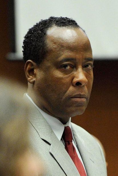 Conrad Murray durante la última sesión del juicio por la muerte de Michael Jackson, en Los Ángeles, el 3 de noviembre de 2011