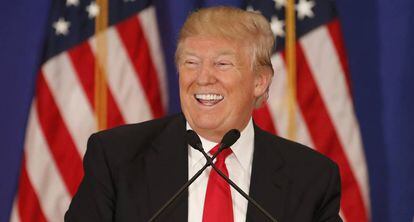 Donald Trump, en un acte de campanya per aconseguir la nominació republicana.