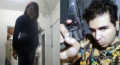 Fernando Sabag Montiel y su novia, Brenda Uliarte, posan con el arma utilizada para atentar contra Cristina Kirchner. 