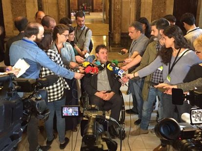 David Bonvehí, aquest dimarts al Parlament.