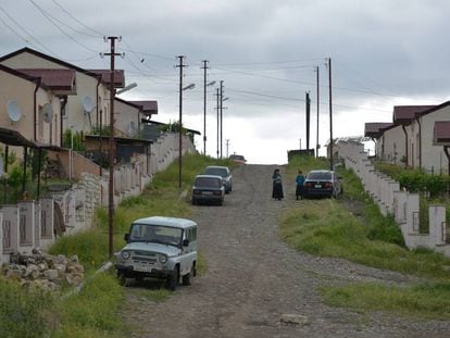Municipio de Mataghis, en la frontera entre Armenia y Azerbaiyán.