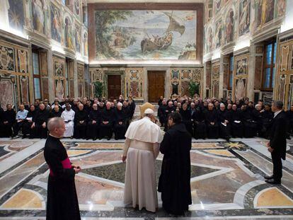 El papa Francisco, durante una audiencia en el Vaticano.