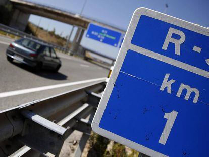 Tramo de la autopista madrileña radial 3, una de las que revertirá al Estado en 2018 tras su liquidación.