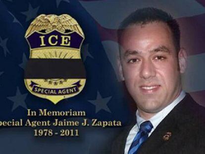 El agente estadounidense asesinado, Jaime Zapata.