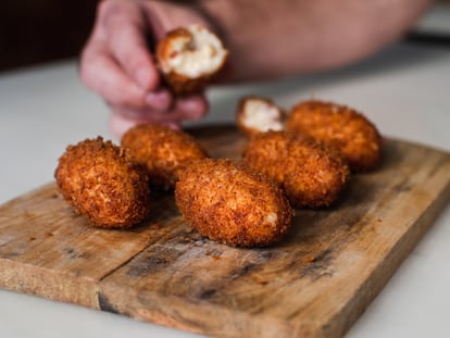 La receta del restaurante Santerra (Madrid), premio La Mejor Croqueta del Mundo en 2018.