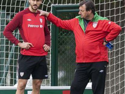 Fernando Llorente, durante una sesión de entrenamiento