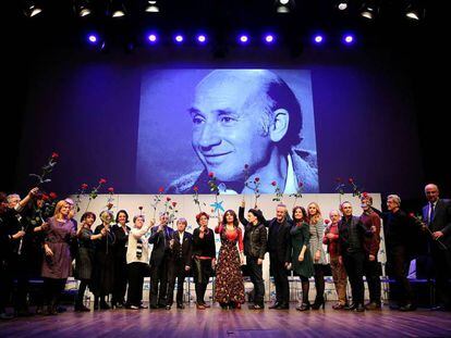 Homenaje al actor y director teatral Adolfo Marsillach, este viernes en Madrid.