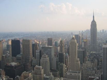 Panor&aacute;mica de Manhattan con el Empire State al fondo.