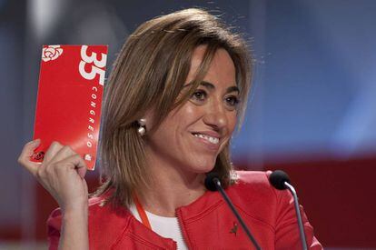 Carme Chacón en el 38è congrés federal del PSOE.