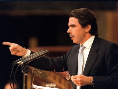 José María Aznar, en el debate de investidura del año 2000.
