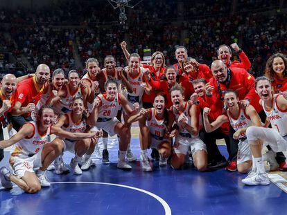 España celebra la medalla de bronce