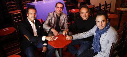 Desde la izquierda, Jesús Méndez, Martín Guerrero, Antonio Benamargo y Paco del Pozo.