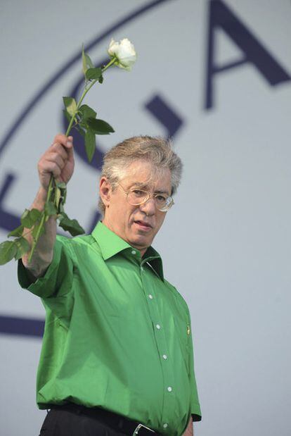 Umberto Bossi, líder de la Liga Norte, en 2009.