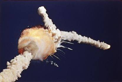 Imagen de la explosión del 'Challenger', en 1986.