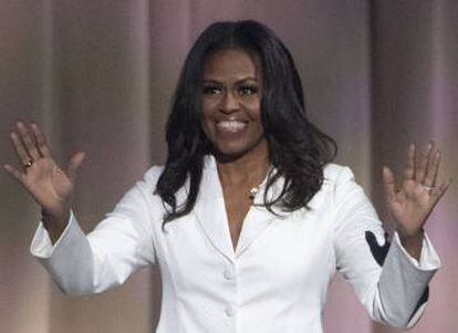 Michelle Obama, durante un acto de promoción de su libro, 'Mi historia'.