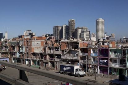 Un barrio de chabolas en el centro de Buenos Aires.