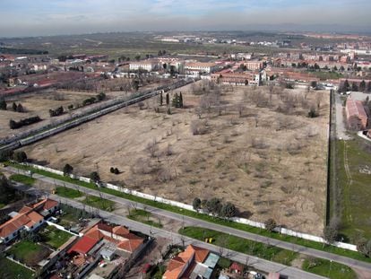 Vista aérea de una de las zonas de la Operación Campamento de Madrid. Las 10.500 nuevas viviendas se desarrollarán en terrenos cercanos.