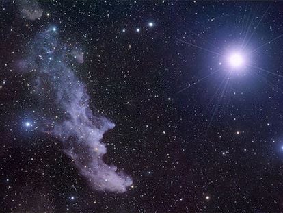 La supergigante azul Rigel, en la constelación de Orión.