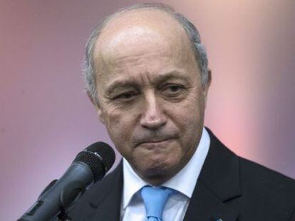 El ministre francès d'Exteriors, Laurent Fabius, a la Cimera del Clima.