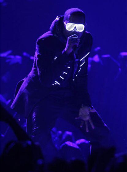 KanYe West, <i>rapero,</i> en la útima gala de entrega de los Premios Grammy en Los Ángeles.