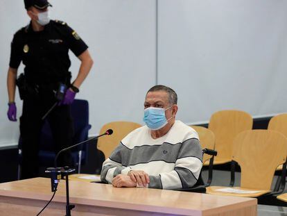 El excoronel Inocente Orlando Montano, el pasado 8 de junio durante el juicio contra él en la Audiencia Nacional.